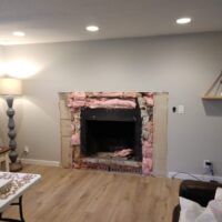 Updated fireplace installation in Meridian, Idaho