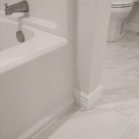 Custom tile installation in bathroom remodel in Meridian, Idaho