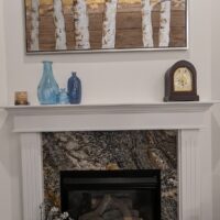 Updated fireplace mantle in Boise, Idaho